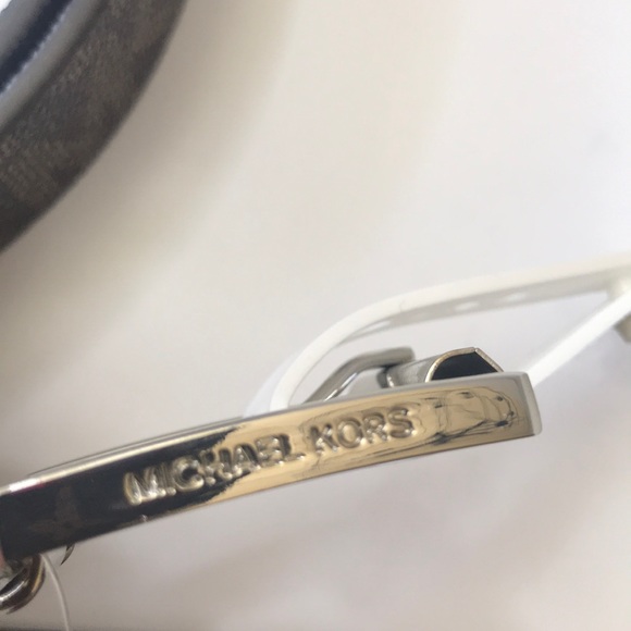 NWT Michal Kors silver buckle reversible MK Belt - Picture 6 of 6